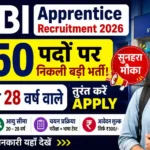 SBI Apprentice Recruitment 2026: SBI में 7150 पदों पर निकली बड़ी भर्ती, 20 से 28 वर्ष वाले तुरंत करें Apply